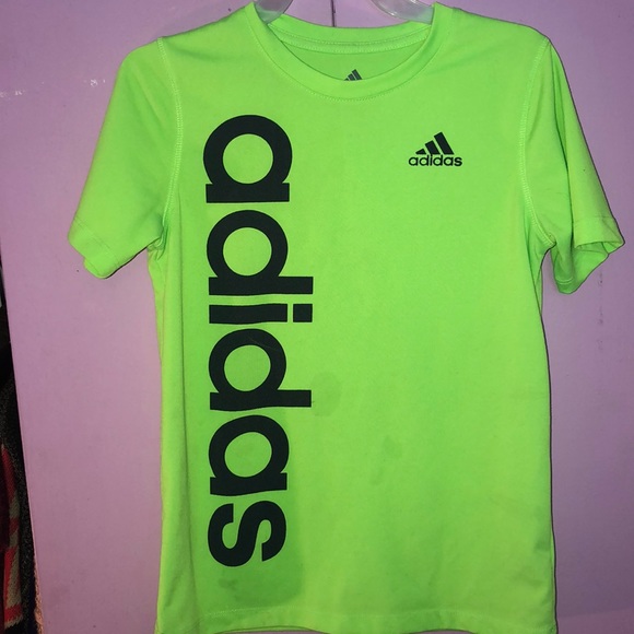 lime green adidas t shirt